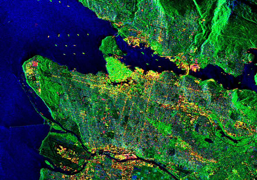 RADARSAT-2 image of Vancouver