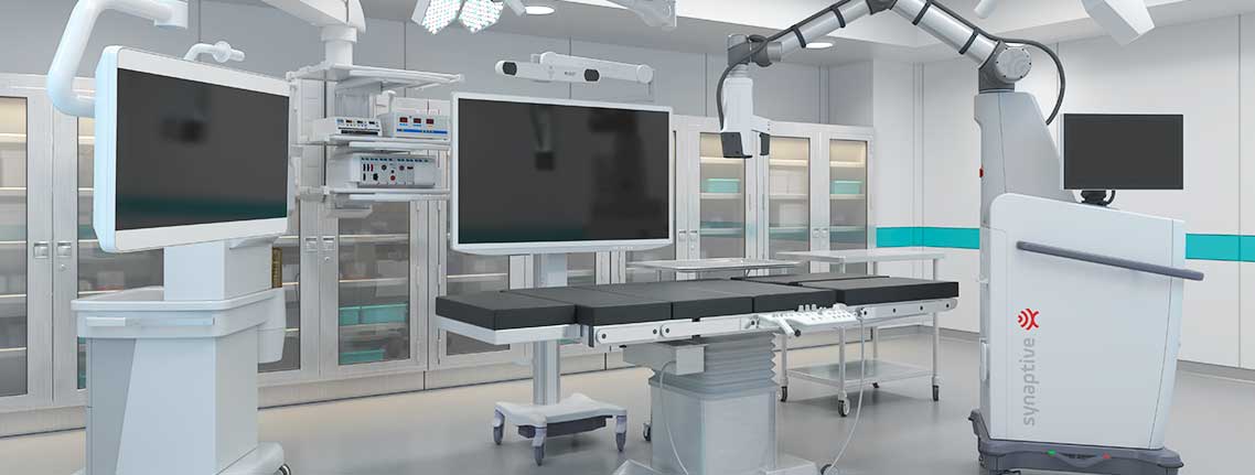 Technologies de Synaptive interconnectées dans une salle d'opération