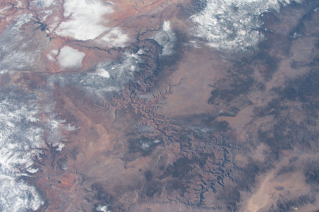 This photo of the Grand Canyon was taken by David Saint-Jacques from aboard the International Space Station. (Credit: Canadian Space Agency/NASA)