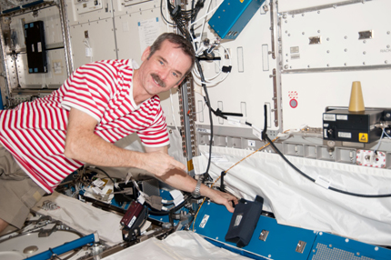 Hadfield points to a neutron bubble detector