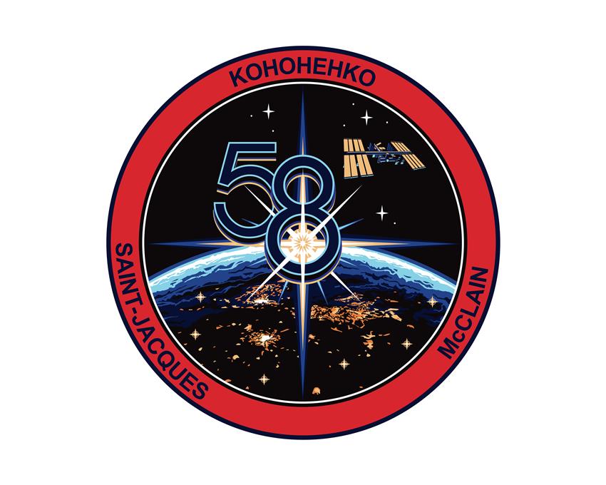 Description de l'écusson de la mission Expedition 58