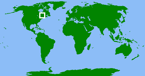 Situation géographique de St-Paul-de-l'île-aux-Noix, Richelieu, sur la carte du monde