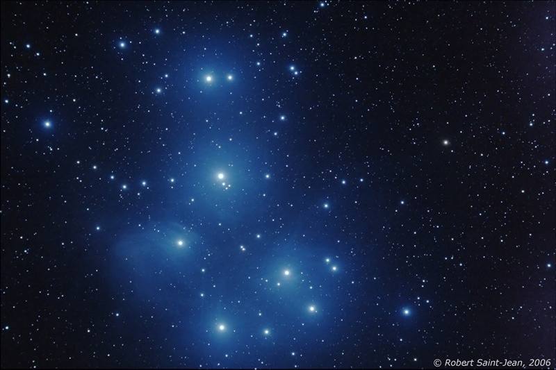 The open star cluster of the Pleiades