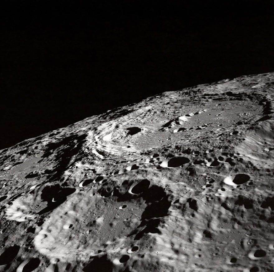 Cratères typiques de la Lune