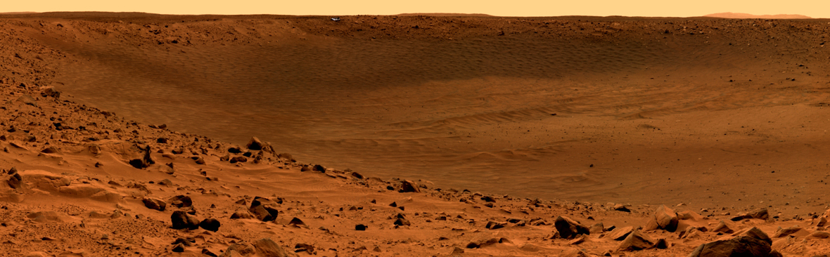 The surface of Mars, captured by the Spirit rover