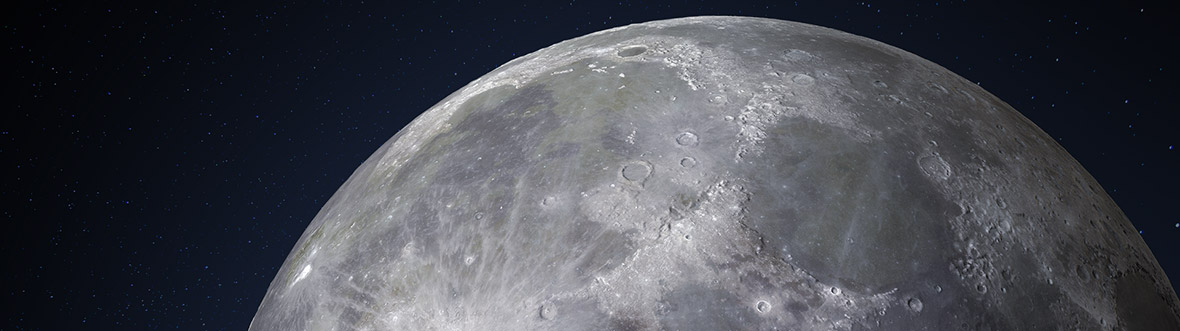 Arrière-plan virtuel sur le thème de la Lune