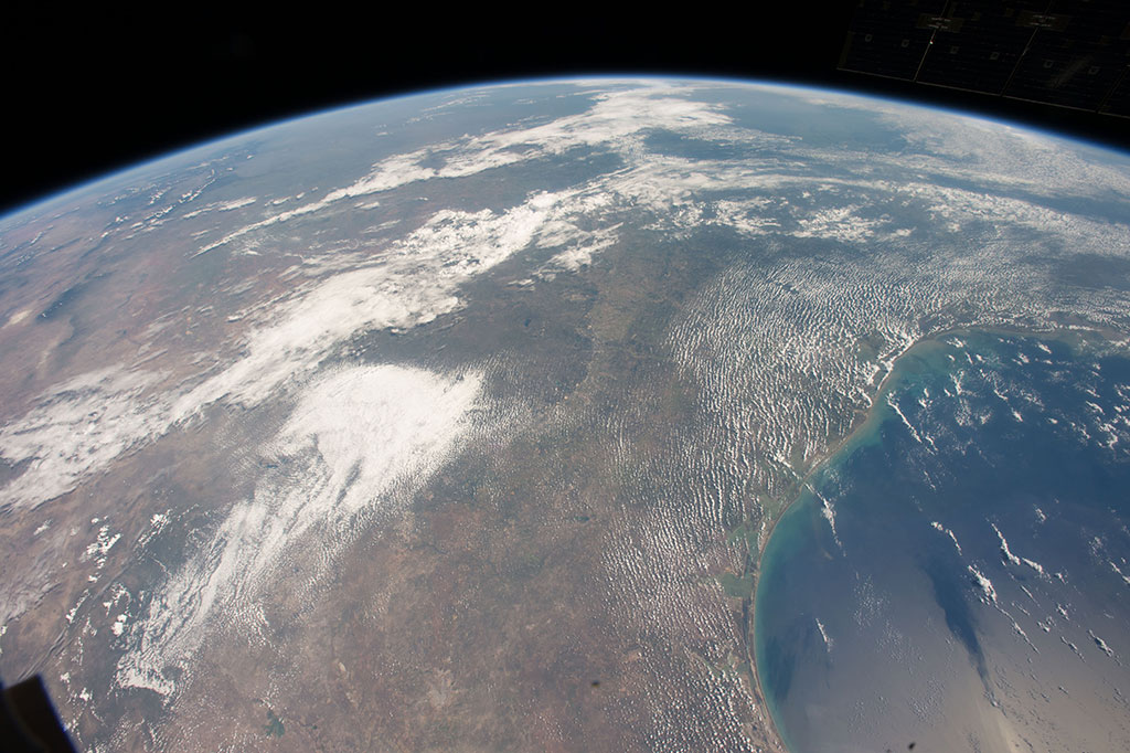 The Texas Gulf Coast. (Credit: NASA)