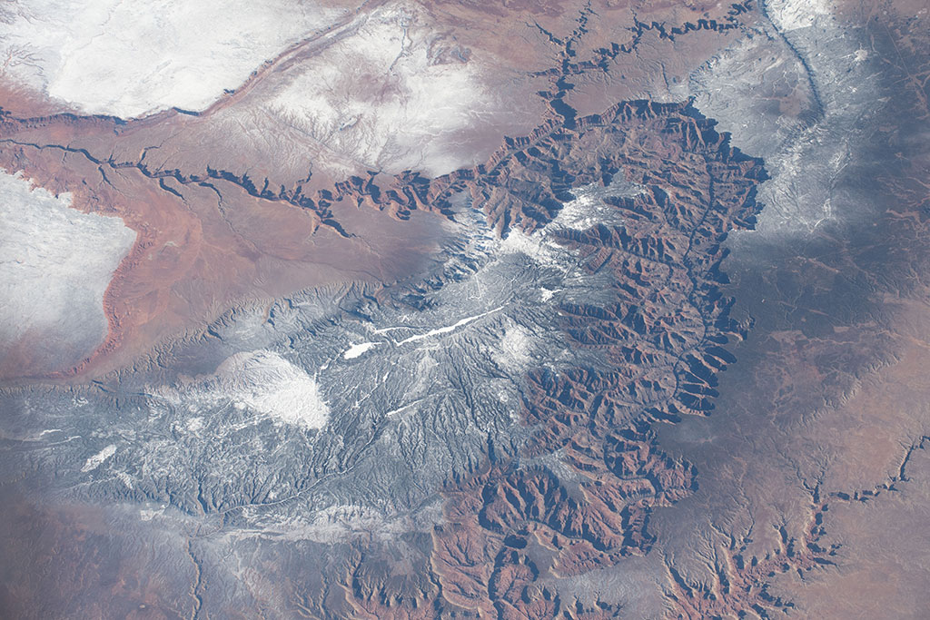 This photo of the Grand Canyon was taken by David Saint-Jacques from aboard the International Space Station. (Credit: Canadian Space Agency/NASA)