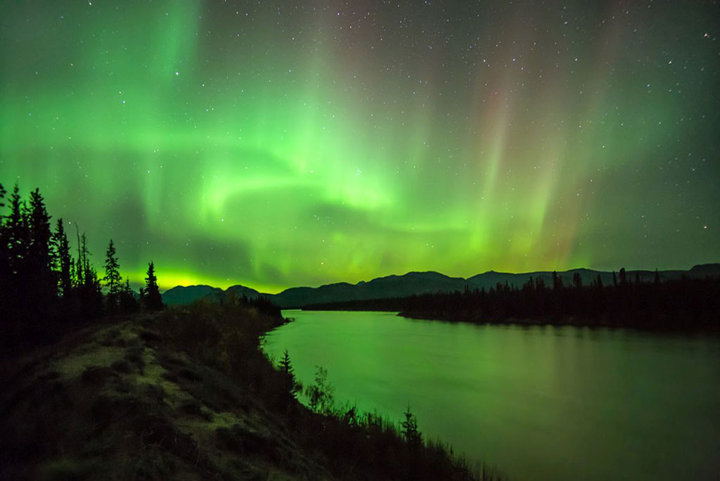 River and aurora. (Credit: Keith Williams)