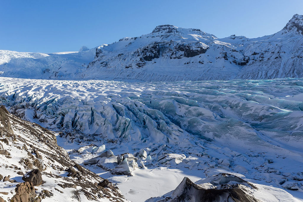 Svinafellsjökull glacier, Iceland. (Credit: David Phan)