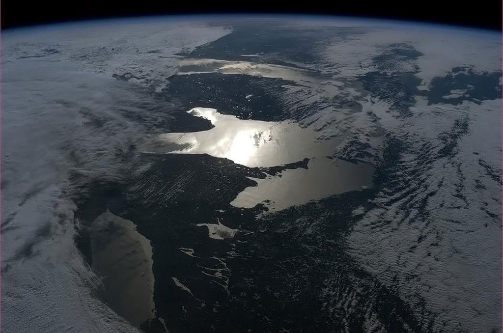 Lake Huron, Ontario and Michigan captured by former Canadian Space Agency astronaut Chris Hadfield from the International Space Station in 2013. (Credit: Canadian Space Agency/Chris Hadfield)