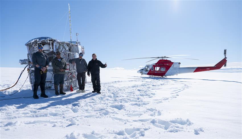 The retrieval of the balloon, gondola and scientific experiments