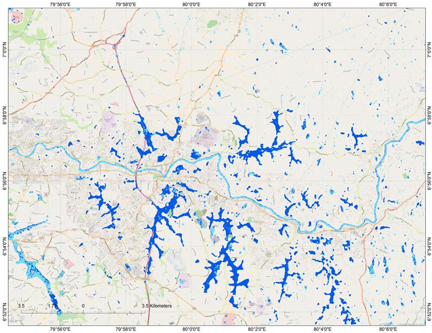 Floods in Sri Lanka - Canadian Space Agency