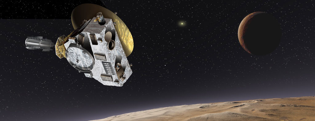 Vue d'artiste de la sonde spatiale New Horizons