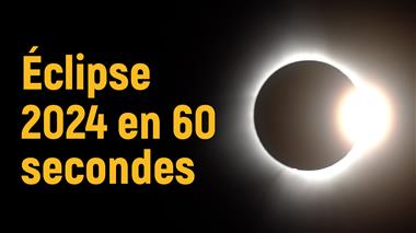 Vidéo en accéléré de l'éclipse solaire totale de 2024 depuis le centre spatial John H. Chapman.
