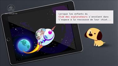 Vignette de la vidéo 'Le Club des explorateurs : un livre numérique de l'Agence spatiale'